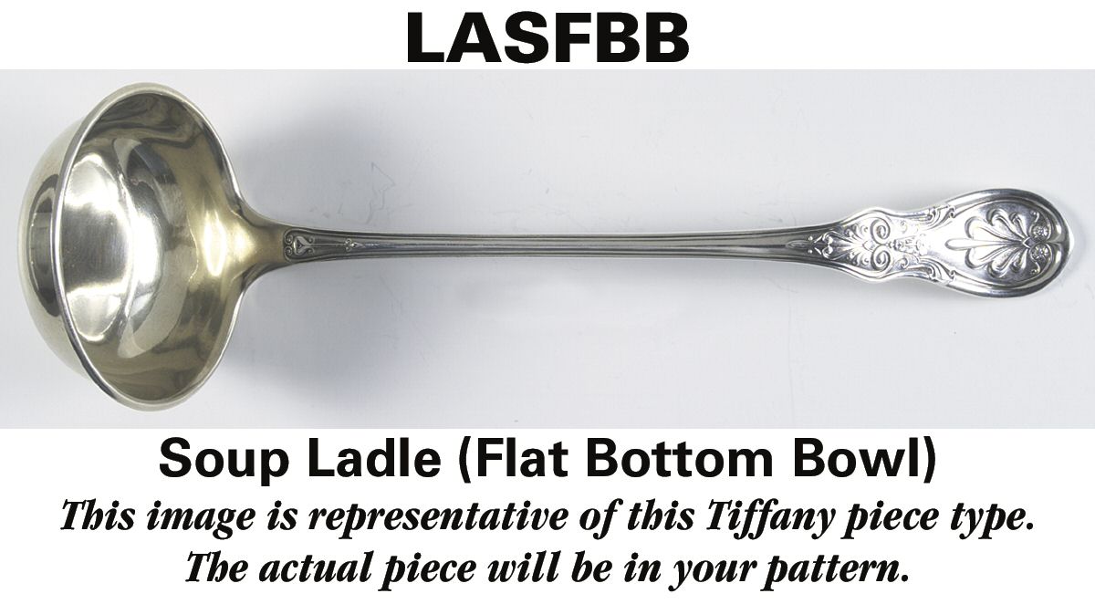 English King (Sterling, 1885, No Monograms) Soup Ladle with Flat Bottom Bowl by Tiffany & CO SILVER-1