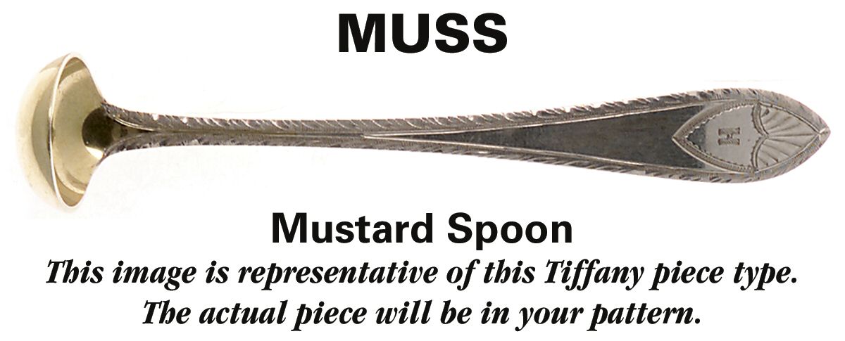 Audubon (Sterling, 1956) Mustard Spoon by Tiffany & CO SILVER-1