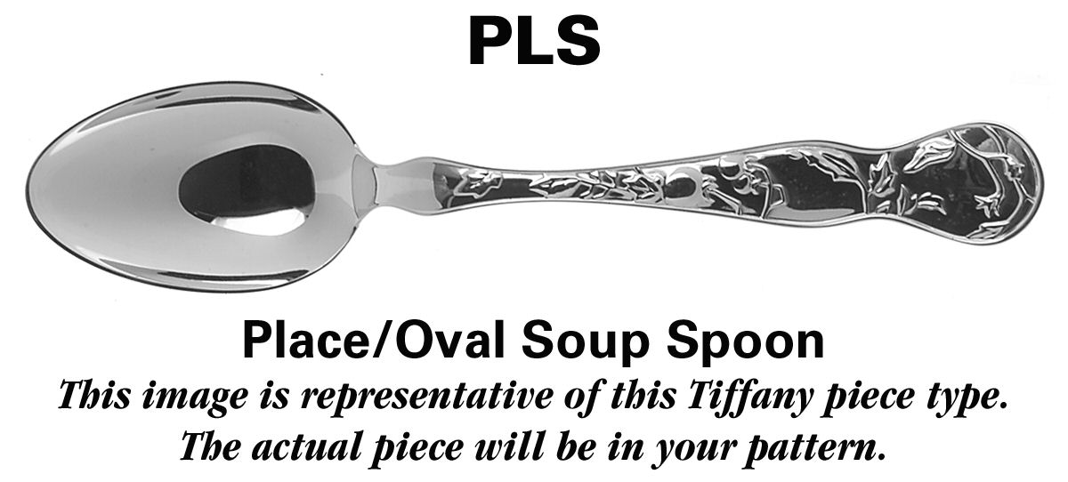 Japanese (Sterling, 1871, No Monograms) Place/Oval Soup Spoon by Tiffany & CO SILVER-1