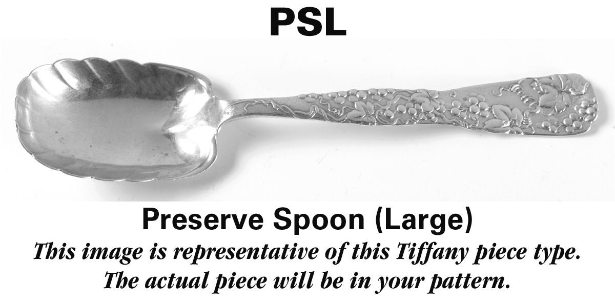 Japanese (Sterling, 1871, No Monograms) Large Preserve Spoon by Tiffany & CO SILVER-1