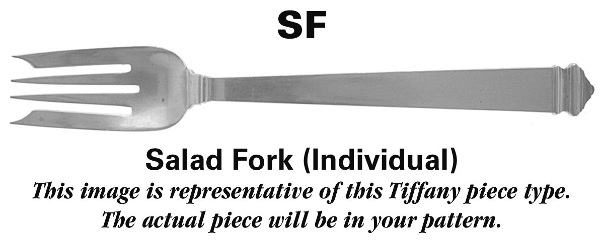 Japanese (Sterling, 1871, No Monograms) Individual Salad Fork by Tiffany & CO SILVER-1