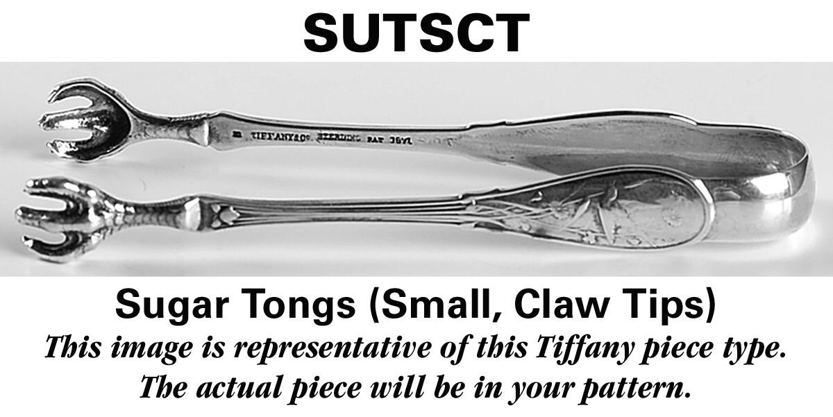 Audubon (Sterling, 1956) Small Sugar Tongs W/Claw Tips by Tiffany & CO SILVER-1