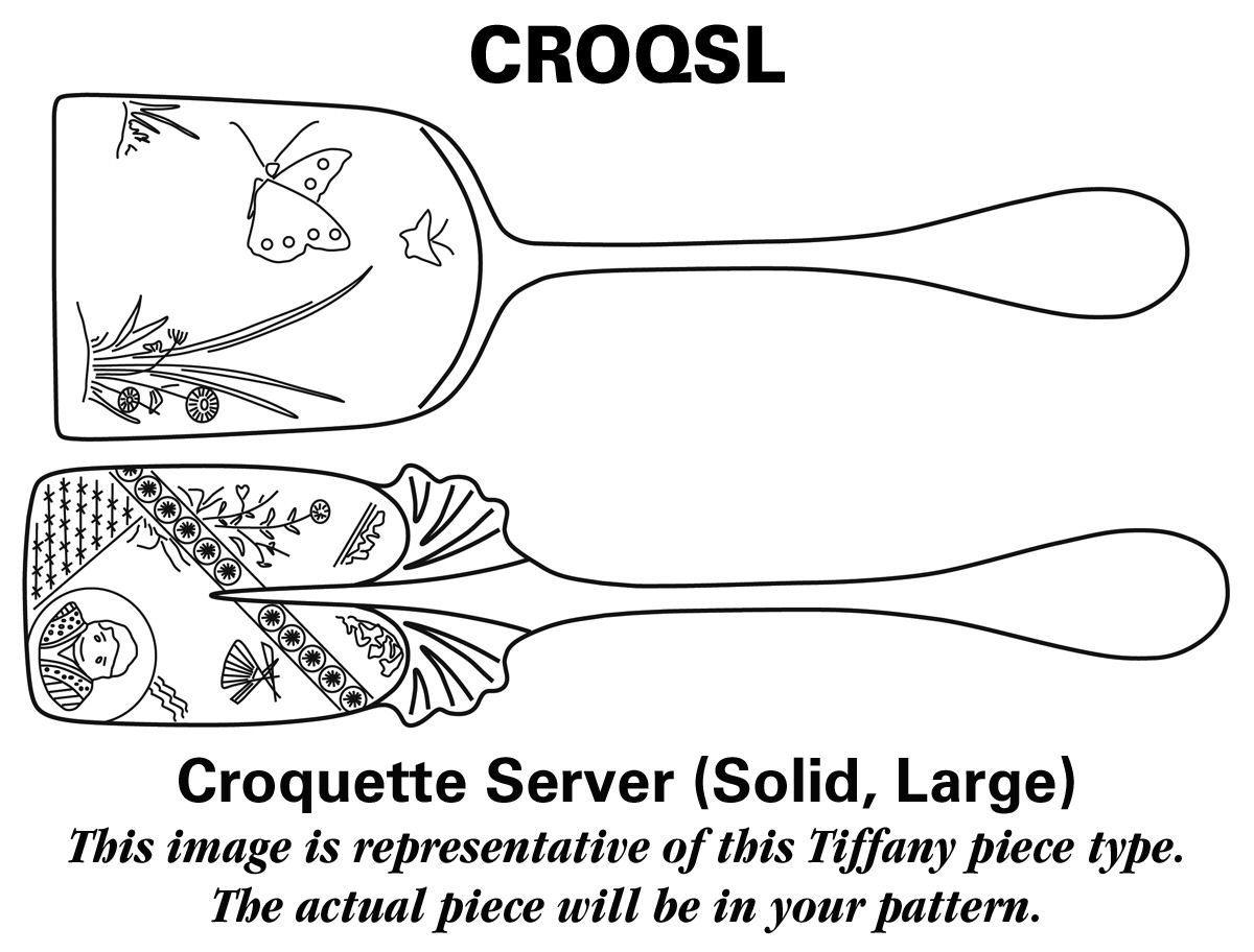 Japanese Gold (Strl, 1871, Gold Vermeil) Large Solid Croquette Server by Tiffany & CO SILVER-1