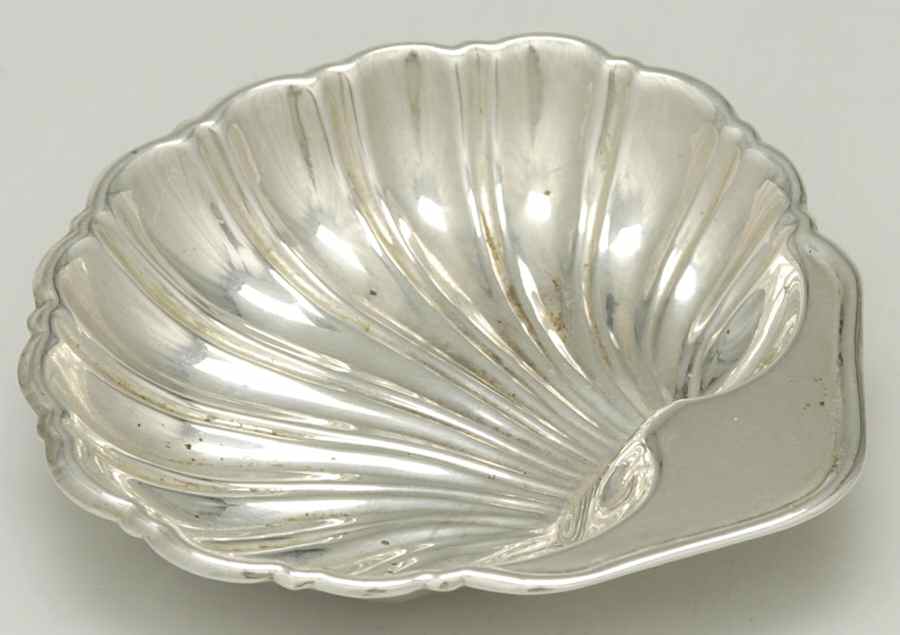 161 (Sterling, Hollowware) Shell Nut Dish by Revere Silver-1