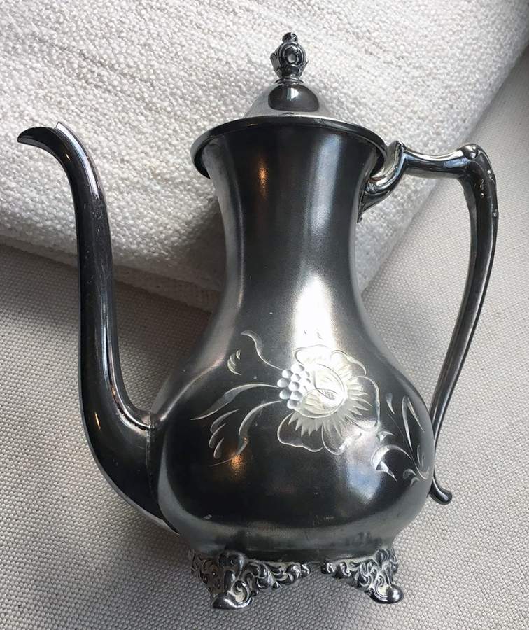 366 (Silverplate, Hollowware) Silverplate Coffee Pot by Richfield Plate Co-1