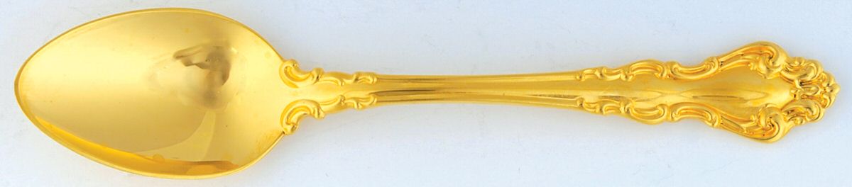 Golden Spanish Baroque (Gold Vermeil, 1965) Teaspoon by Reed & Barton-1