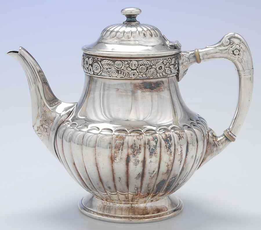 3221 (Silverplate, Hollowware) Silverplate Coffee Pot by Reed & Barton-1