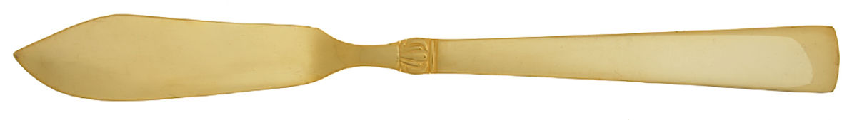 Gold Sanderling (Gold Electroplate) Flat Handle Master Butter Knife by Reed & Barton-1