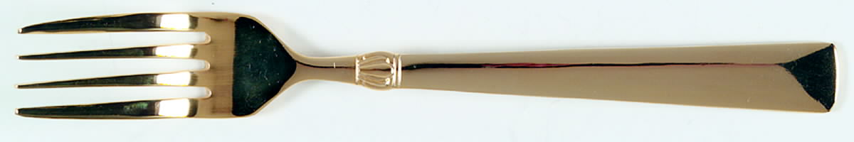 Gold Sanderling (Gold Electroplate) Fork by Reed & Barton-1