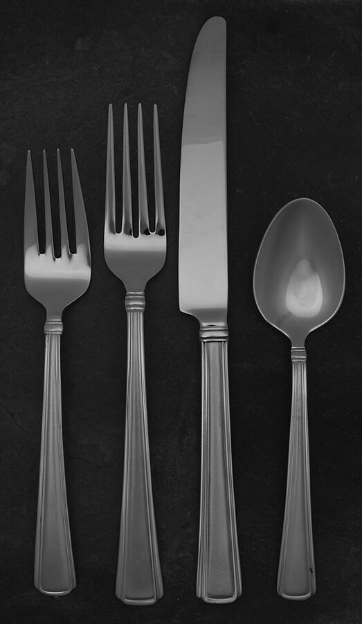 Newhall Matte (Stainless) 4 Piece Place Setting by Reed & Barton-1