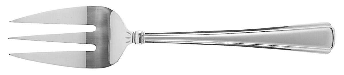 Newhall Matte (Stainless) Medium Solid Cold Meat Serving Fork by Reed & Barton-1