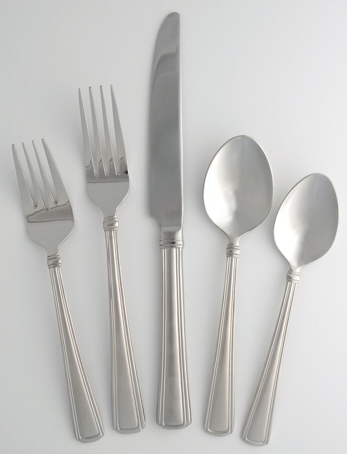 Newhall Matte (Stainless) 5 Piece Place Setting by Reed & Barton-1