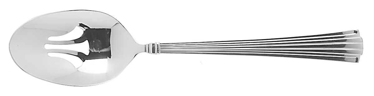 Highbridge (Stainless) Pierced Tablespoon (Serving Spoon) by Reed & Barton-1