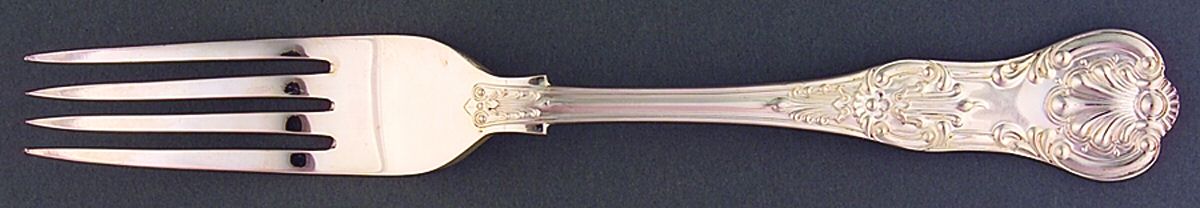 Queens (Silverplate) Fork by Roberts & Belk-1
