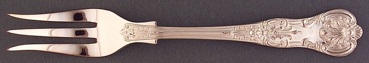 Queens (Silverplate) Oyster Fork by Roberts & Belk-1