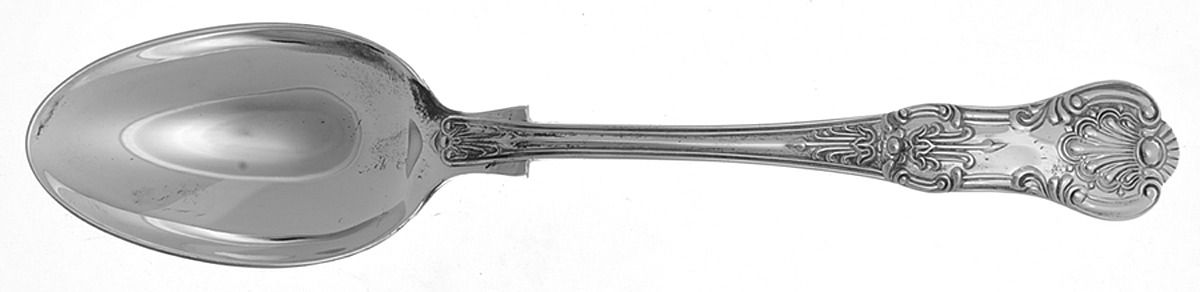 Queens (Silverplate) Place/Oval Soup Spoon by Roberts & Belk-1