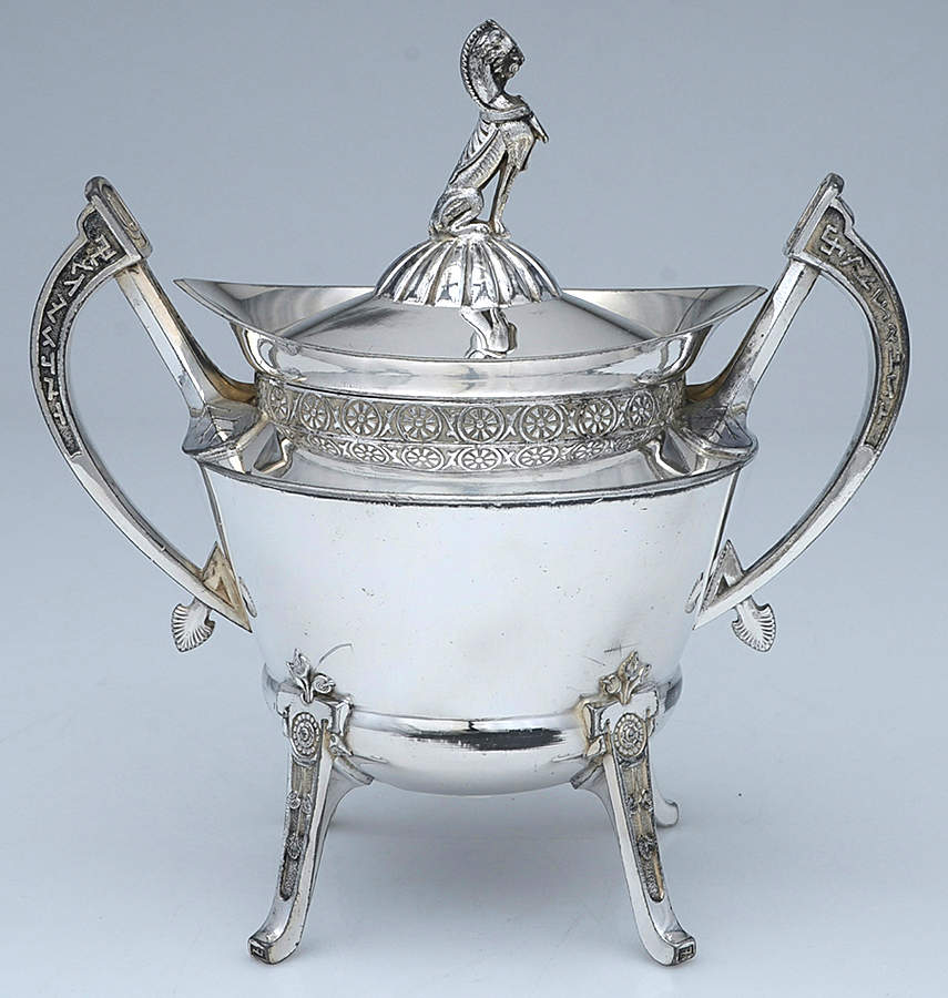 2620 (Silverplate, Hollowware) Sugar Bowl & Lid by Reed & Barton-1