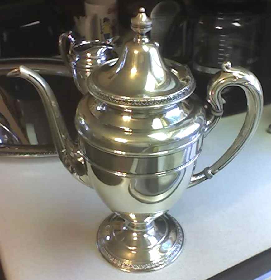 4050 (Silverplate, Hollowware) Silverplate Coffee Pot by Reed & Barton-1