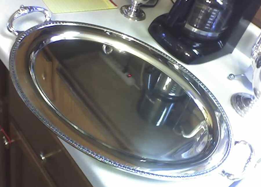 4050 (Silverplate, Hollowware) Large Waiter Tray by Reed & Barton-1
