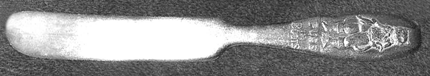 Puss N Boots (silverplate) Baby Knife with Stainless Blade by Regal Silver -1