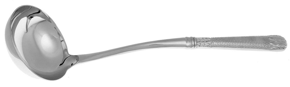 Laurel-Honeycomb (Stainless) Soup Ladle with Stainless Bowl HC by Retroneu-1