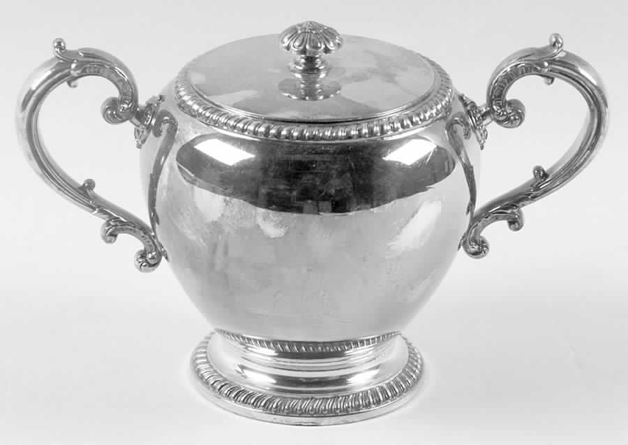 Buckingham (Silverplate, Hollowware) Sugar Bowl & Lid by Reed & Barton-1
