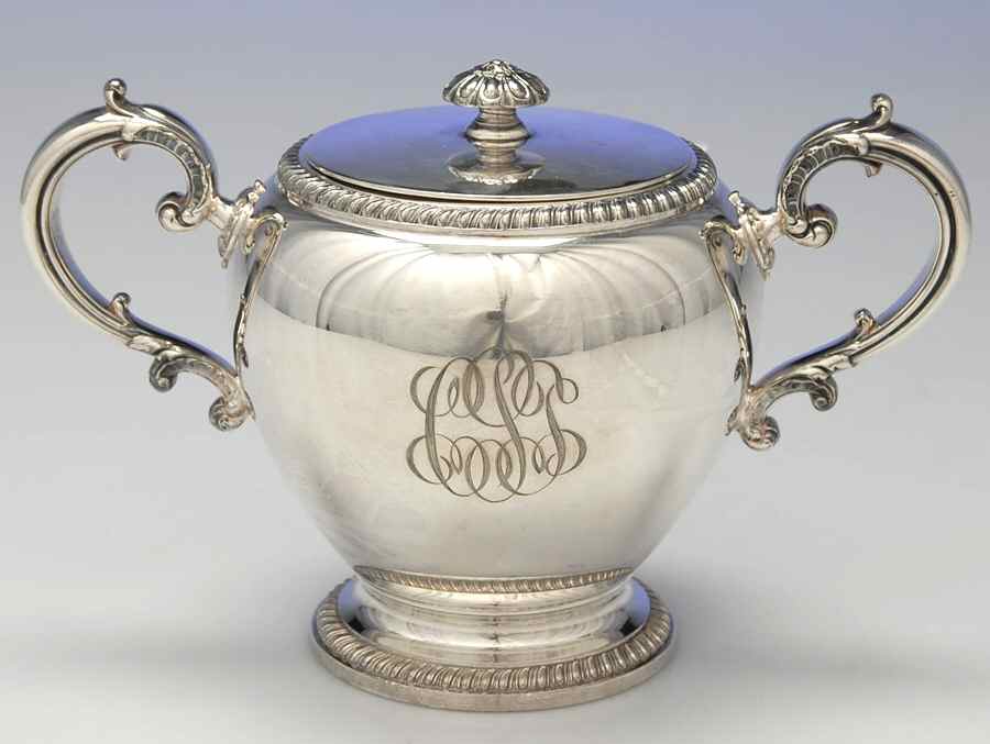 Buckingham (Silverplate, Hollowware) Sugar Bowl & Lid by Reed & Barton-1