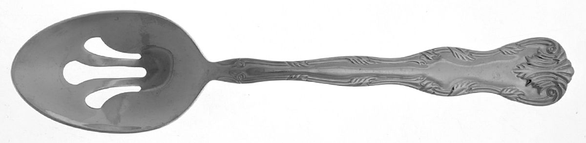 Victoria (Stainless) Pierced Tablespoon (Serving Spoon) by Reed & Barton-1