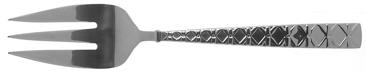 Key West (Stainless) Large Solid Cold Meat Serving Fork by Reed & Barton-1
