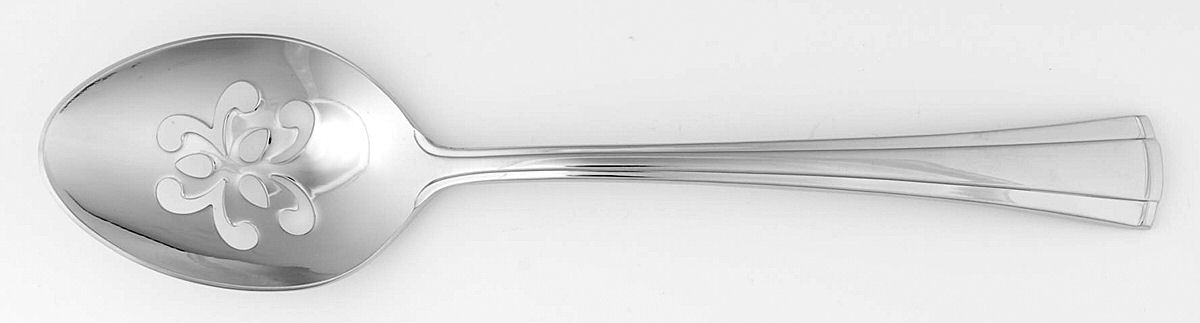 Boulevard (Stainless) Pierced Tablespoon (Serving Spoon) by Reed & Barton-1