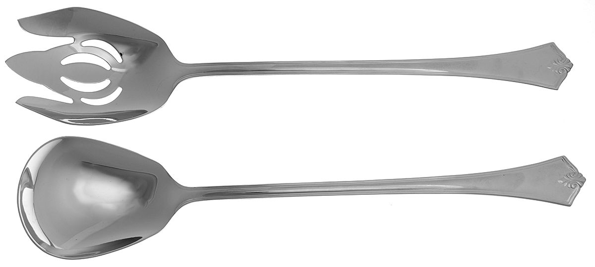 Churchill (Stainless) Large Solid Serving Set by Reed & Barton-1