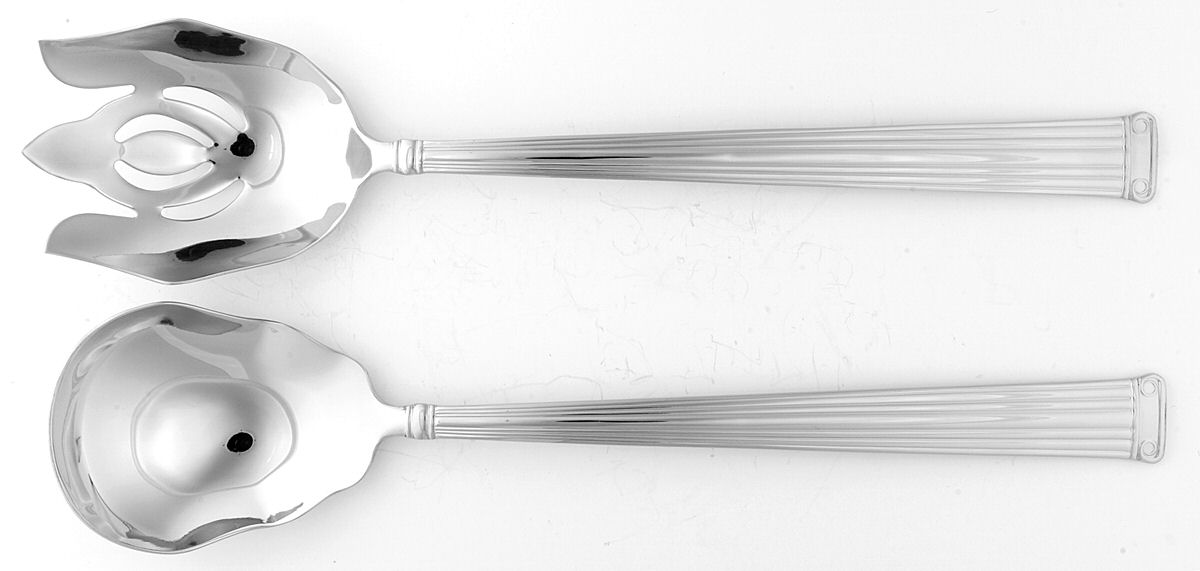 Emporium (Stainless) (2 Pc) Solid Salad Set by Reed & Barton-1