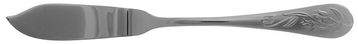 French Floral (Stainless) Flat Handle Master Butter Knife by Reed & Barton-1