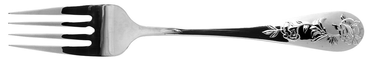 French Floral (Stainless) Individual Salad Fork by Reed & Barton-1
