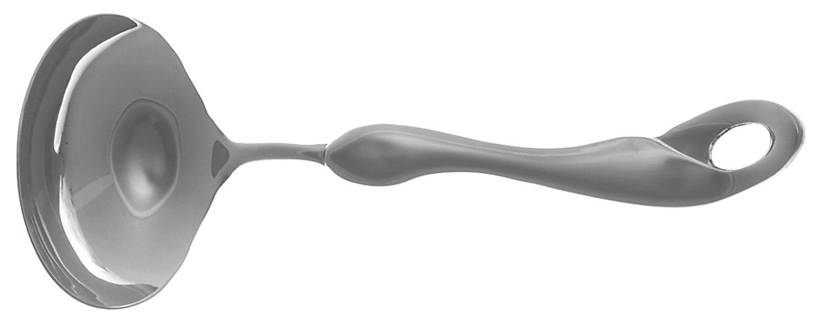 Ricciolo (Stainless) Solid Gravy Ladle by Ricci (Argentieri)-1