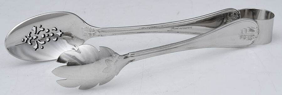 Angela (Stainless) Ice Serving Tongs Large HC by Ricci (Argentieri)-1