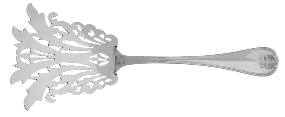 Angela (Stainless) Asparagus Serving Fork Solid Stainless HC by Ricci (Argentieri)-1