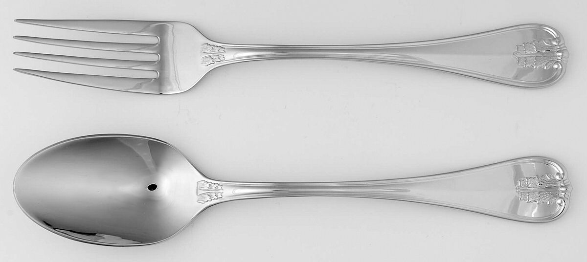Angela (Stainless) Solid Serving Set by Ricci (Argentieri)-1