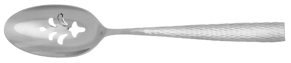 Anvil (Stainless) Pierced Serving Spoon Solid HC by Ricci (Argentieri)-1