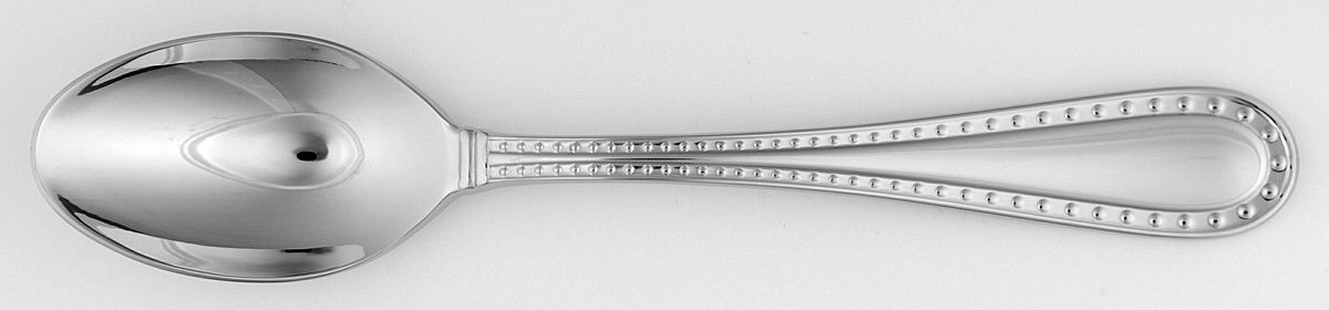 Rivets (Stainless, Glossy) Place/Oval Soup Spoon by Ricci (Argentieri)-1