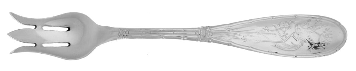 Japanese Bird and Bamboo (Stainless) Seafood/Cocktail Fork  HC by Ricci (Argentieri)-1