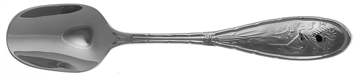Japanese Bird and Bamboo (Stainless) Sugar Spoon by Ricci (Argentieri)-1