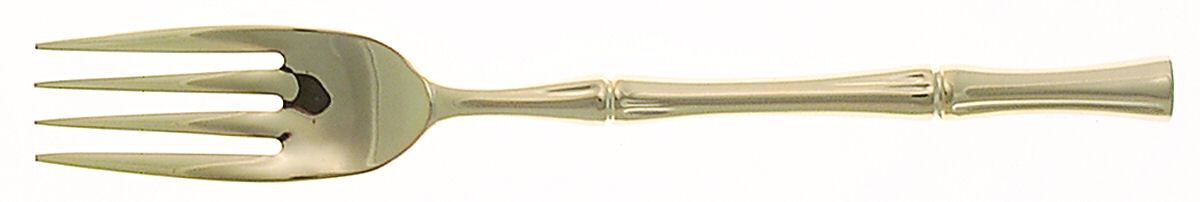 Bamboo d'Oro (Gold Electroplate) Individual Salad Fork by Ricci (Argentieri)-1