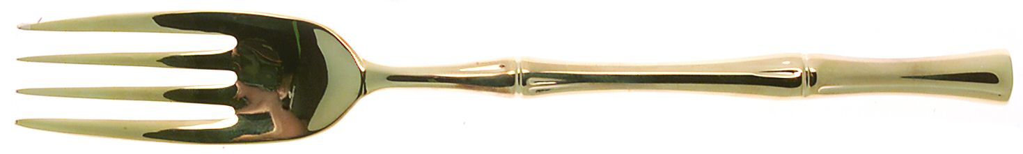 Bamboo d'Oro (Gold Electroplate) Fork by Ricci (Argentieri)-1