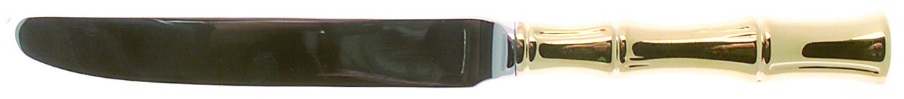 Bamboo d'Oro (Gold Electroplate) New French Hollow Knife by Ricci (Argentieri)-1