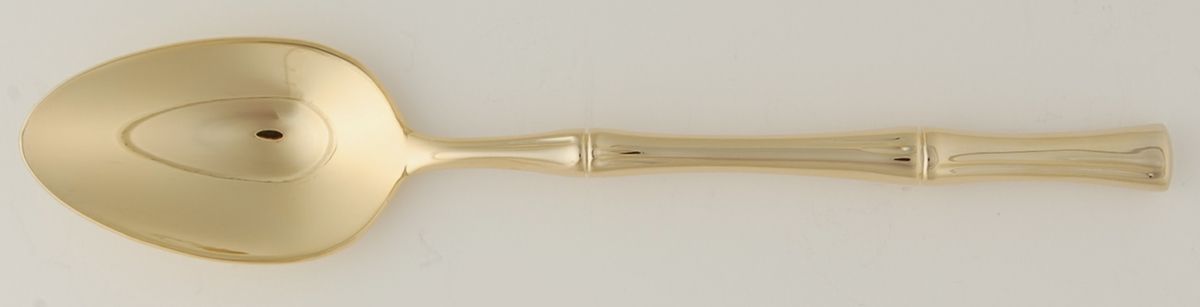 Bamboo d'Oro (Gold Electroplate) Place/Oval Soup Spoon by Ricci (Argentieri)-1