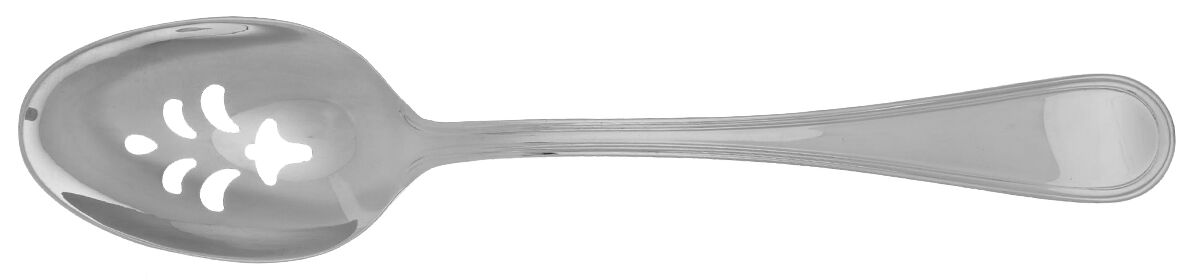 Ascot (Stainless) Pierced Serving Spoon Solid HC by Ricci (Argentieri)-1