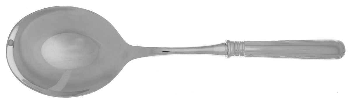 Ascot (Stainless) Casserole Spoon with Smooth Stainless Bowl HC by Ricci (Argentieri)-1