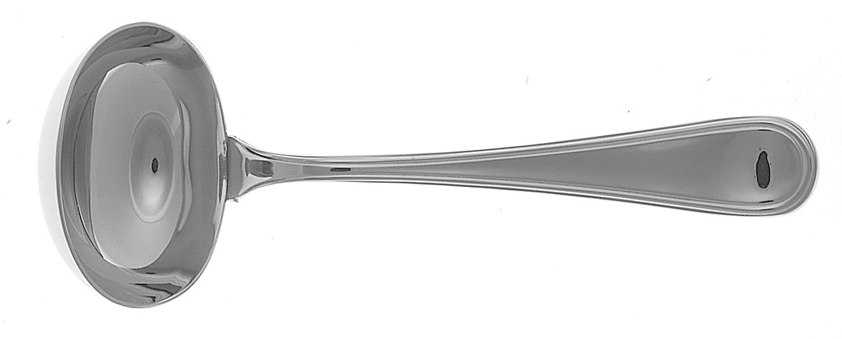 Ascot (Stainless) Solid Gravy Ladle by Ricci (Argentieri)-1
