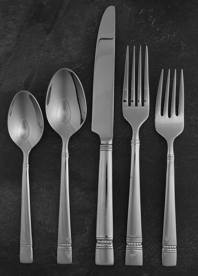 Le Pois (Stainless) 5 Piece Place Setting by Reed & Barton-1